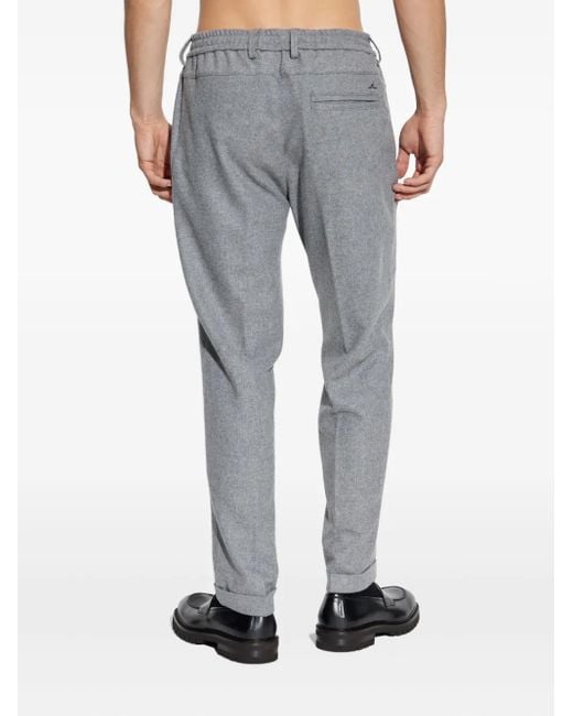 Paul & Shark Broek Met Trekkoord En Haaidetail in het Gray voor heren