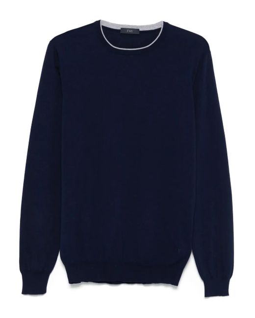 メンズ Fay ファインニット トップ Blue