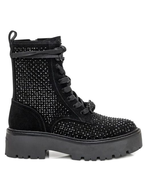 Bottines À Ornements En Cristal 50 Mm Kurt Geiger en coloris Black