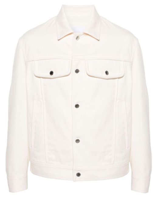 Neil Barrett Natural Panelled Twill Shirt Jacket for men