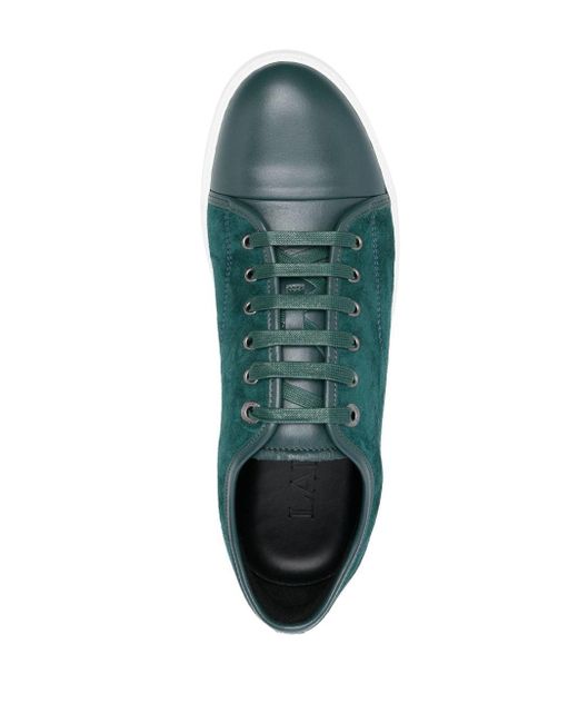 Lanvin Green Dbb1 Low-top Leather Sneakers for men