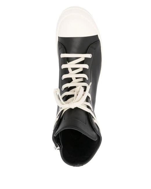 Zapatillas altas Rick Owens de hombre de color Black