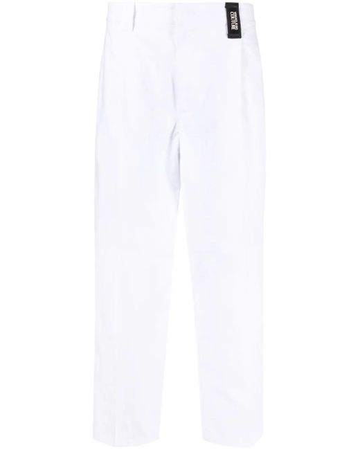 Versace Jeans Couture White Technical Trousers Clothing for men