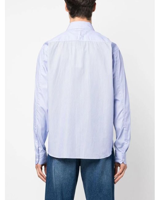 Orlebar Brown Blue Grasmoor Long-Sleeved Shirt for men