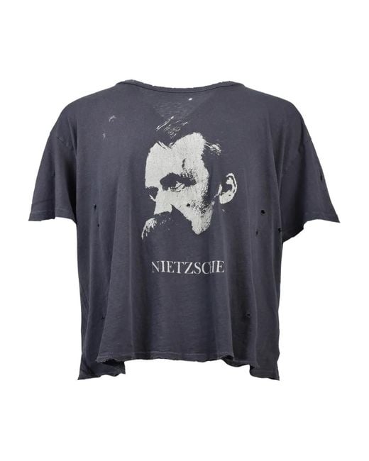 Enfants Riches Deprimes Blue Distressed Graphic-Print T-Shirt for men