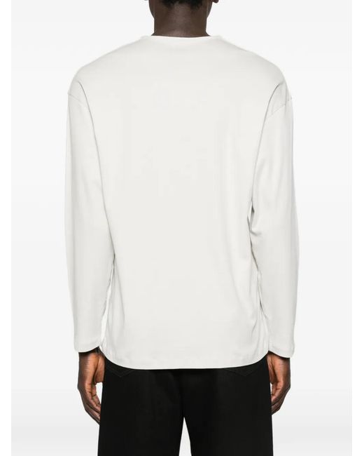 Lemaire White Long-Sleeve T-Shirt for men