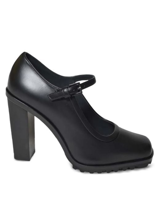 Max Mara Mary Jane Pumps Met Gespbandje in het Black