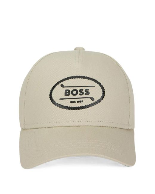 Boss Baseballkappe Mit Logo-Patch in Gray für Herren
