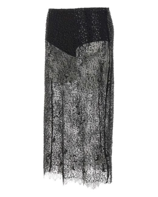 Herskind Risa Midi-Rok Met Pailletten in het Gray