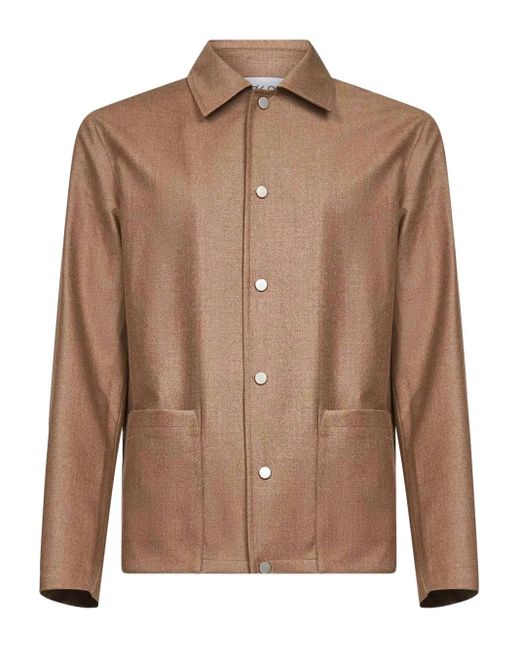 D4.0 Jacke mit aufgesetzter Tasche in Brown für Herren