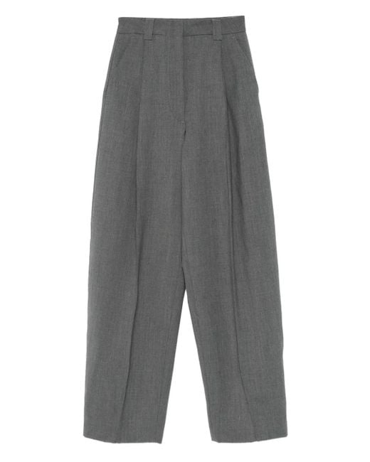 Thelatest Gray Pleated Trousers