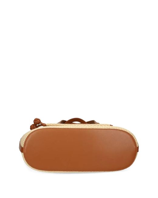 Love Moschino Brown Contrasting-Trim Tote Bag