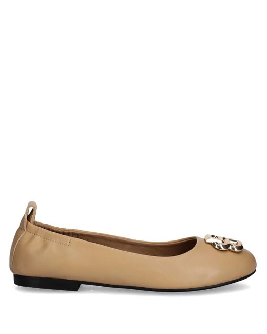 Ballerine Con Monogramma di Boss in Brown