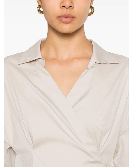 Max Mara White Cotton Midi Dress