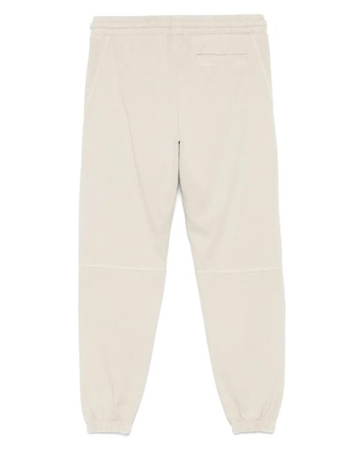 Boss White Logo-Print Track Pants for men