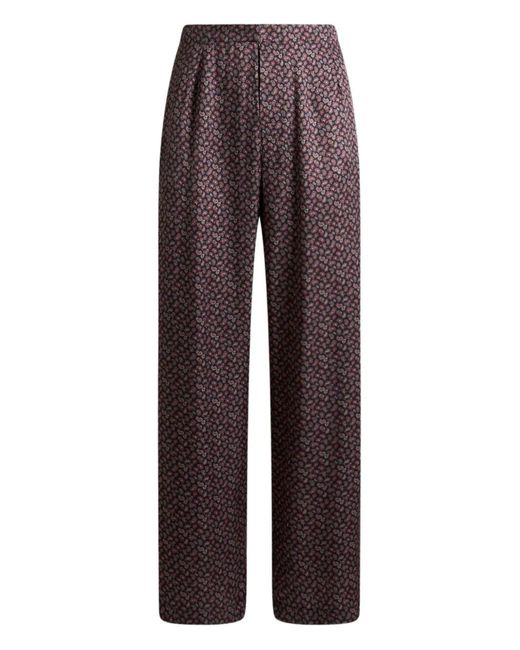 Etro Blue Micro Paisley Motif Trousers for men