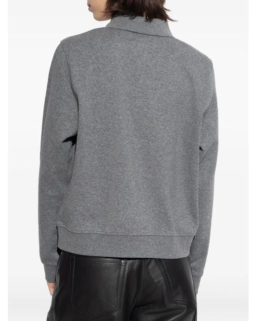 Samsøe & Samsøe Gray Sadory Collared Polo Top