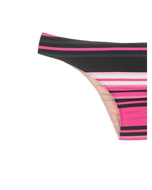 Clube Bossa Pink Niarchos Stripe-print Bikini Bottoms