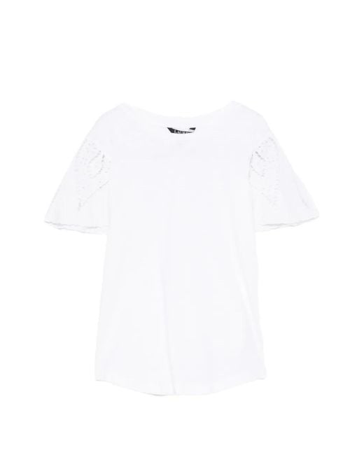 Ralph Lauren White Broderie-Anglaise T-Shirt