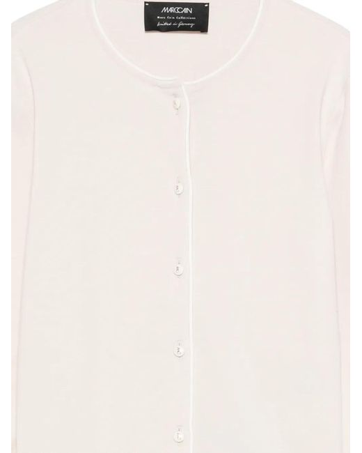 Marc Cain White Buttoned Cardigan