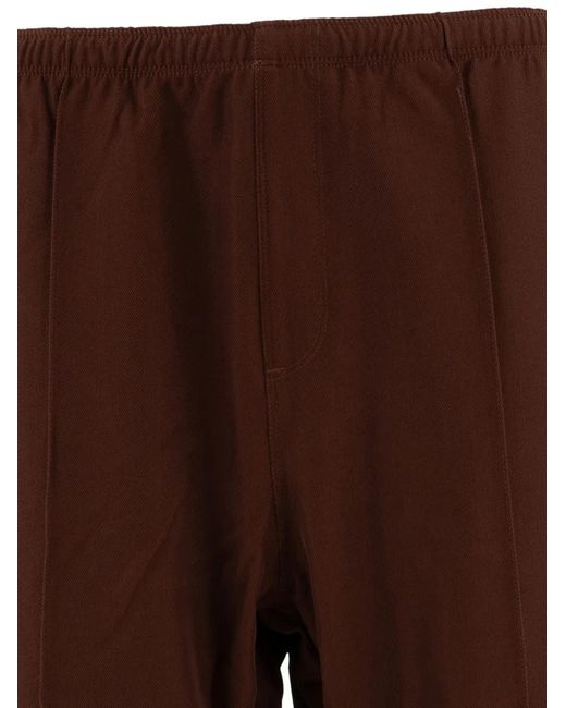 Needles Brown Logo-Embroidered Track Pants for men