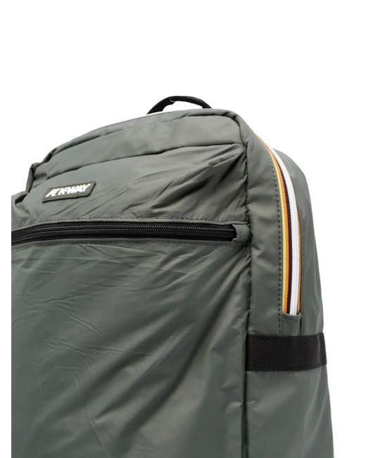 K-Way Gray Laion Zip-Fastening Backpack