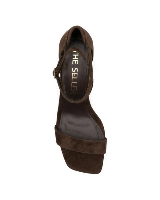 The Seller Brown Square-Toe Sandals