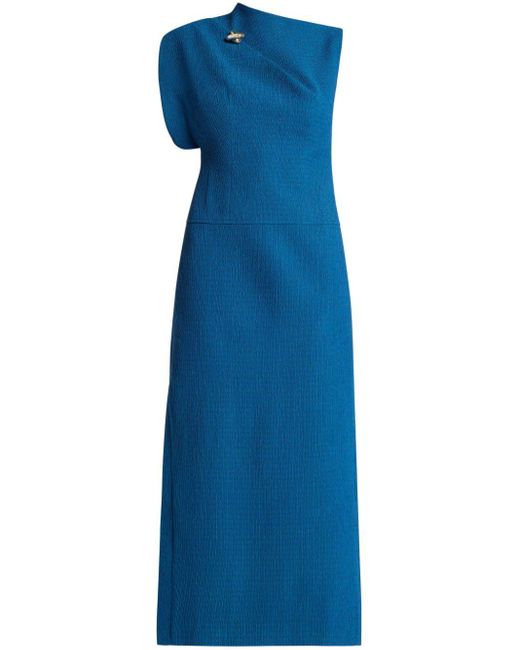 Chats by C.Dam Blue Clay Asymmetric Dress