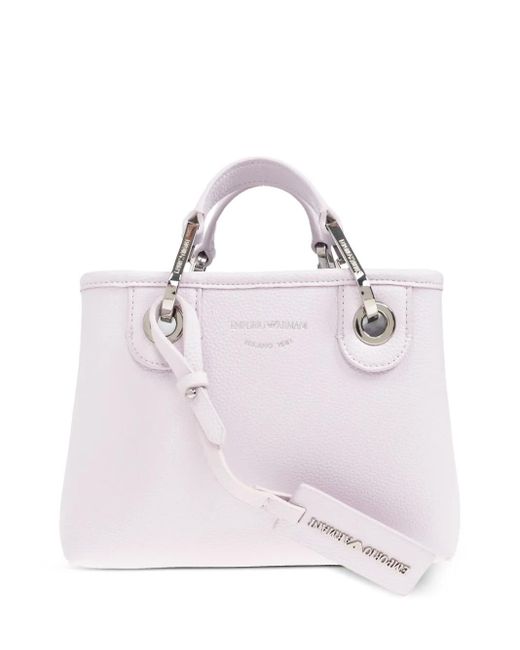 Emporio Armani Shopper Met Logoprint in het Pink