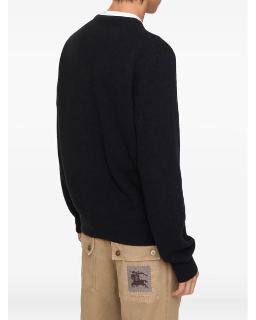 Burberry Black Wool Sweater for men