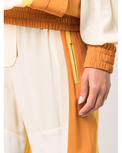 Stella McCartney Multicolor Lacey Patchwork-design Tapered Trousers