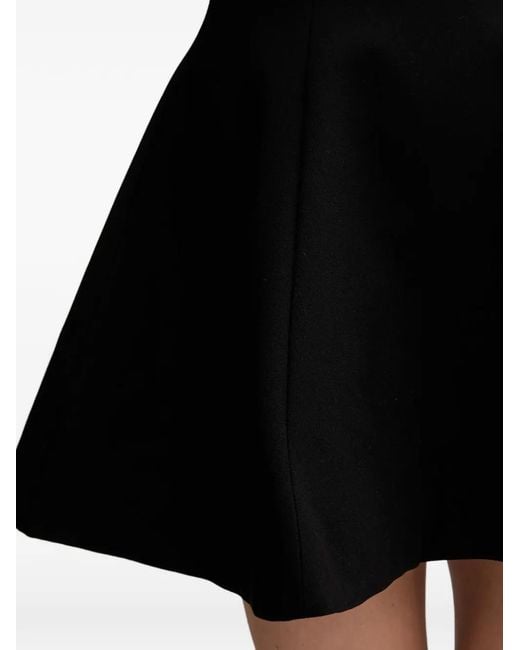 Bardot Black Zephyra Short-Sleeved Flared Mini Dress