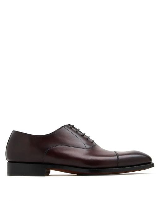 Magnanni Shoes Brown Ombré-Effect Oxford Shoes for men