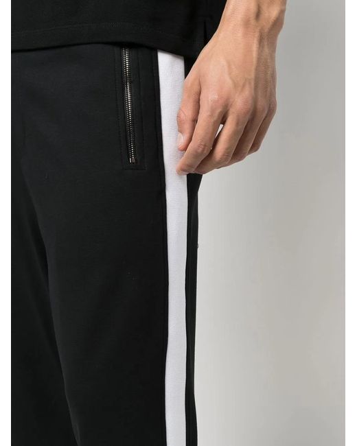Neil Barrett Black Cropped Cotton Track Pants for men