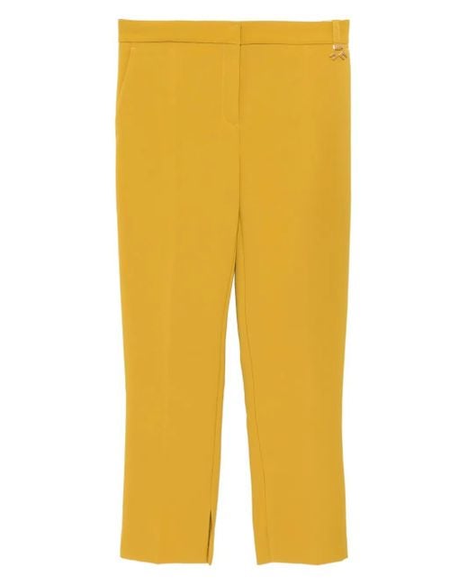 Pantalon Crêpe Elisabetta Franchi en coloris Yellow
