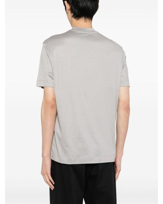Emporio Armani T-Shirt mit Logo-Print in Gray für Herren