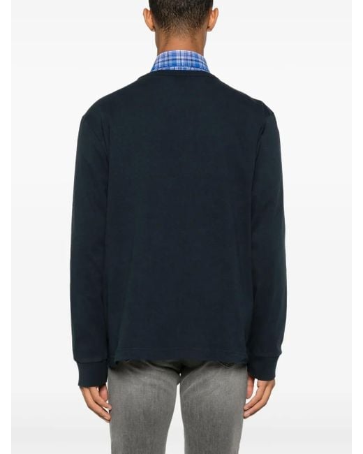 Woolrich Katoenen T-Shirt Met Geborduurd Logo in het Blue voor heren