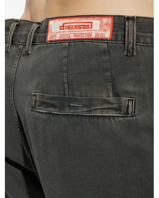 DIESEL Gray D-Zeta Panelled Jeans for men