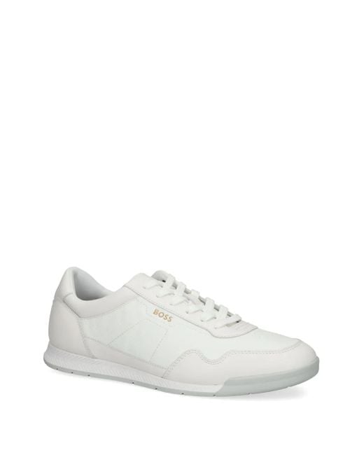 Boss White Titanium Sneakers for men