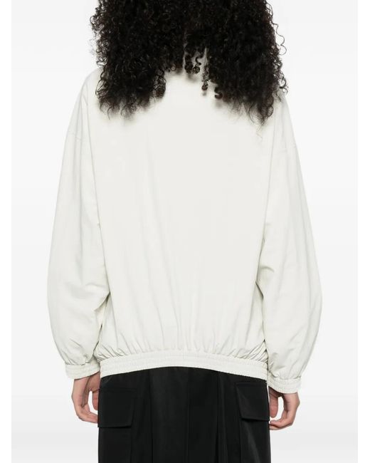Balenciaga White Logo Zip Jacket