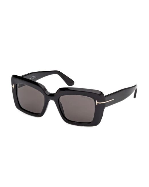 Tom Ford Gray Square-Frame Sunglasses