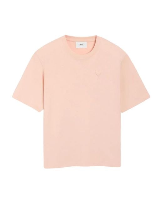 AMI Pink Ami De Coeur T-Shirt
