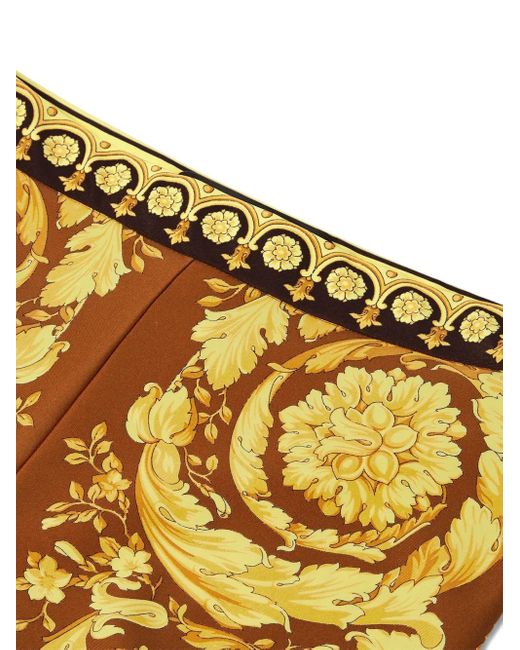 Versace Metallic Barocco Print Leggings