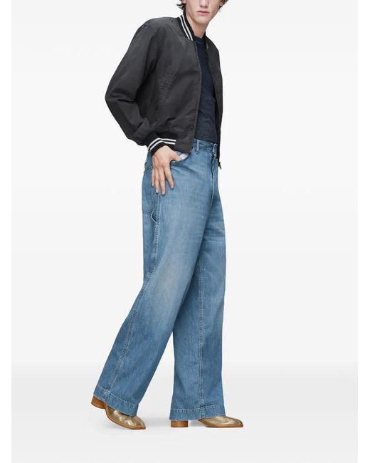 Maison Margiela Blue Wide-Leg Jeans for men
