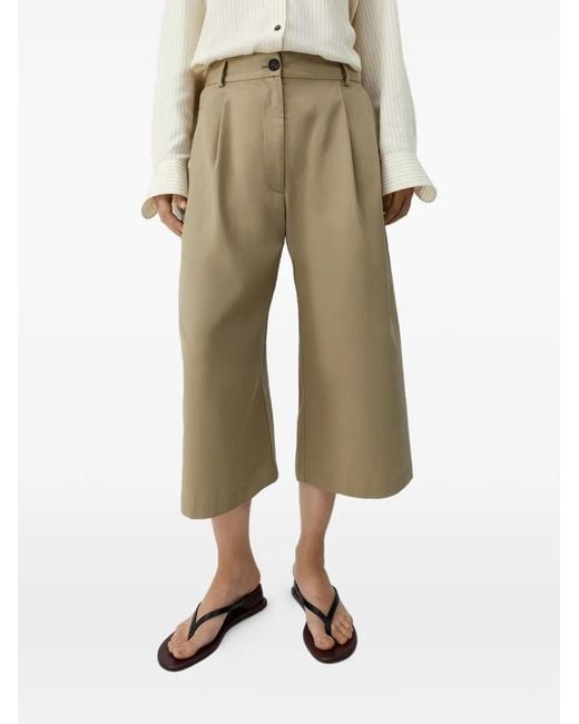Cordera Natural Pleated Trousers