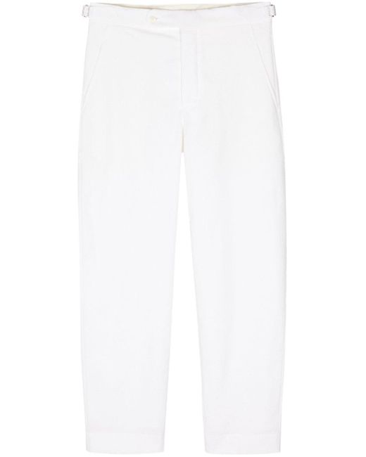 Bode White Straight-leg Cotton Trousers for men