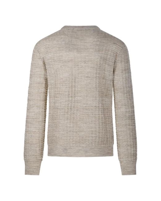 Roberto Collina White Buttoned Knitted Sweater for men