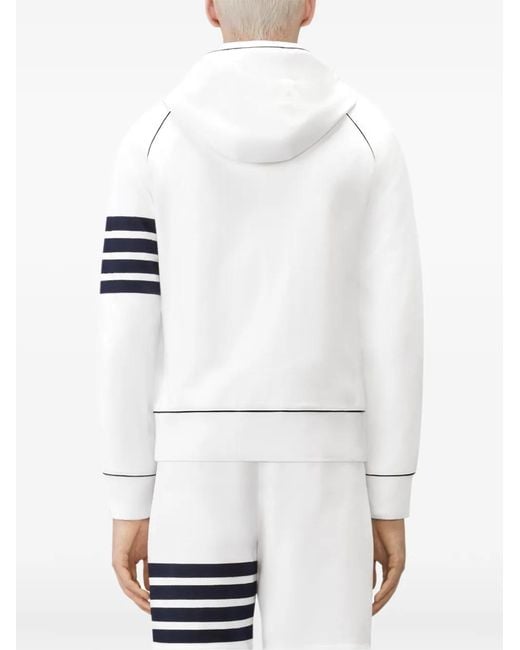Sudadera Loopback Con Capucha Thom Browne de hombre de color White