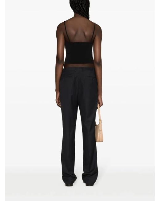 Matteau Black Square-Neck Tank Top