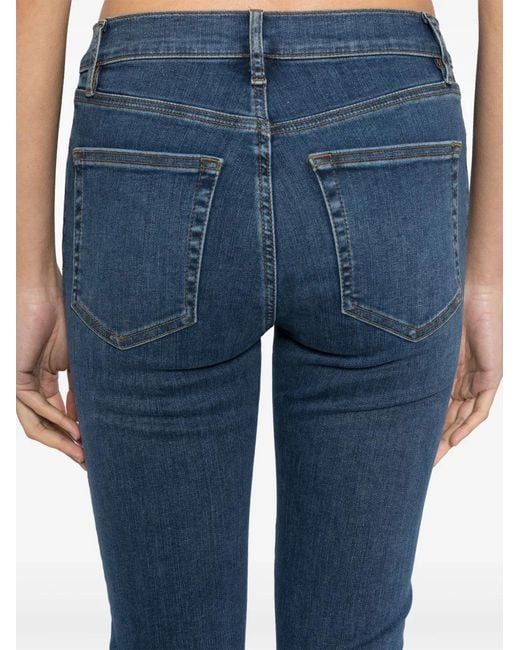 FRAME Blue Le High Straight Jeans